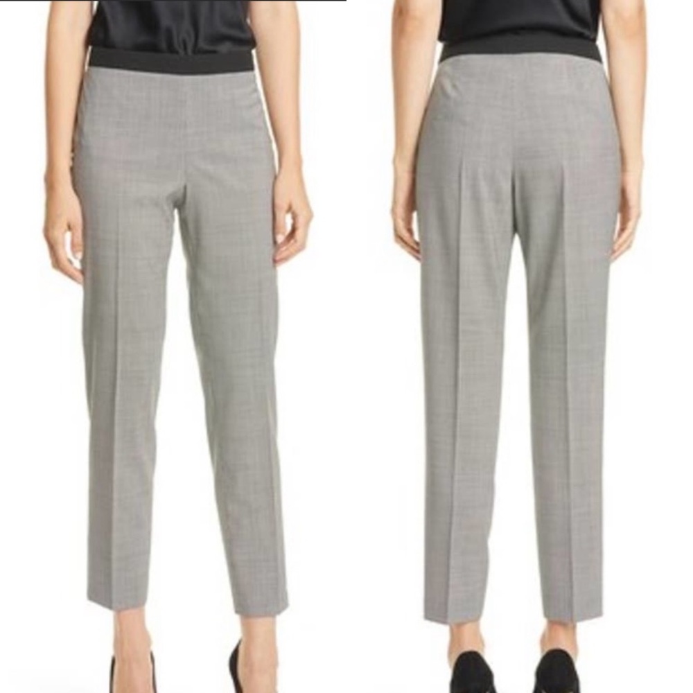 Boss Hugo Boss Tiluna Herringbone Stretch Wool Pants Size 12